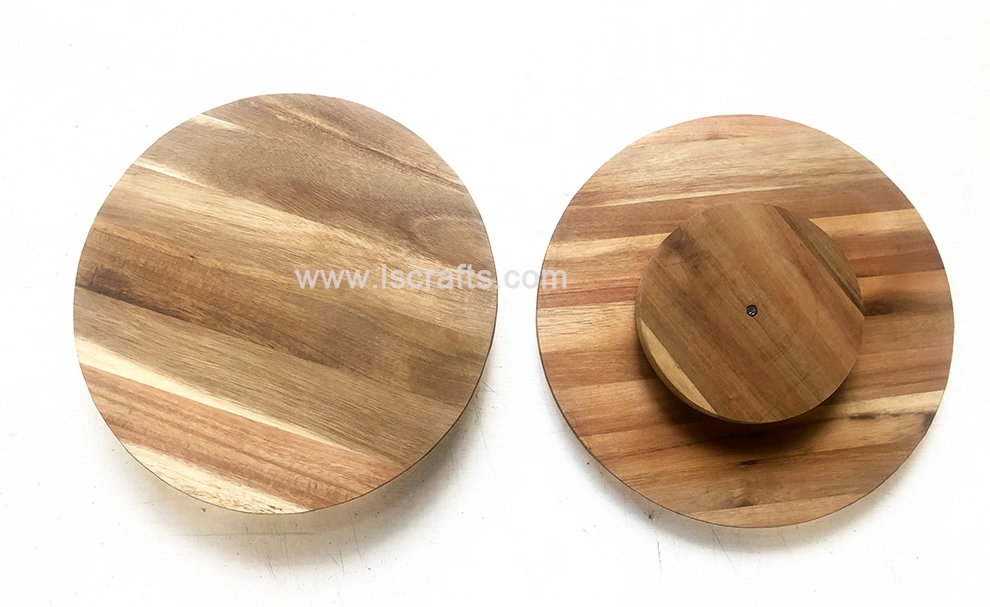 FSC Acacia Wooden Lazy Susan Large Turntable 30cm/40cm/60cm