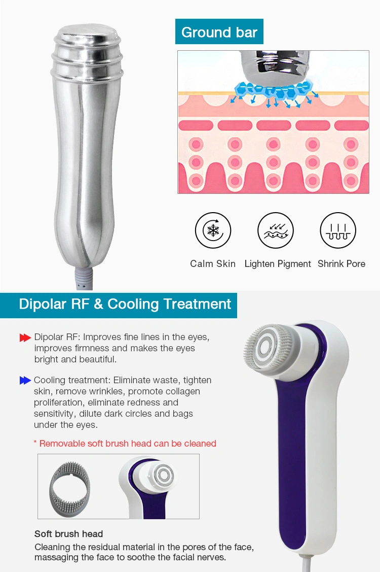 2020 Hot Sale Skin Care Aqua Peeling with 6 Handles /H2 O2 Hydra Peel Microdermabrasion Equipment