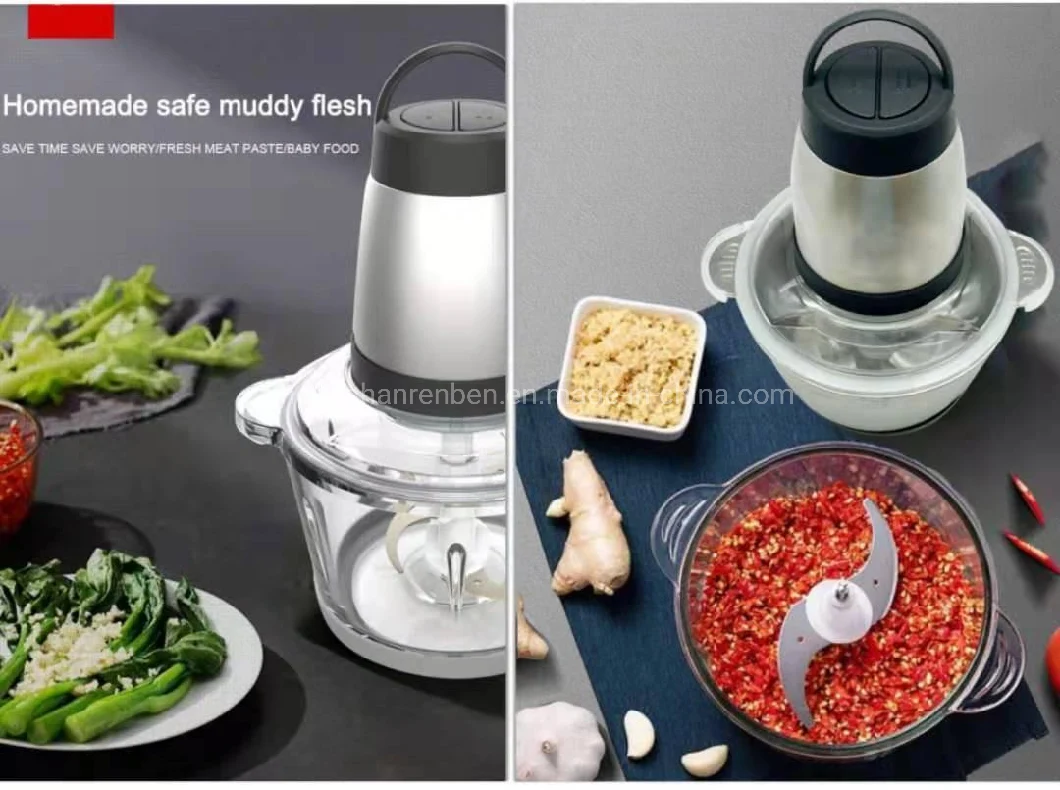 300W Slicer Onion Cutter Food Fruit &amp; Vegetable Tools Meat Grinders Automatic Mini Electric Vegetable Chopper