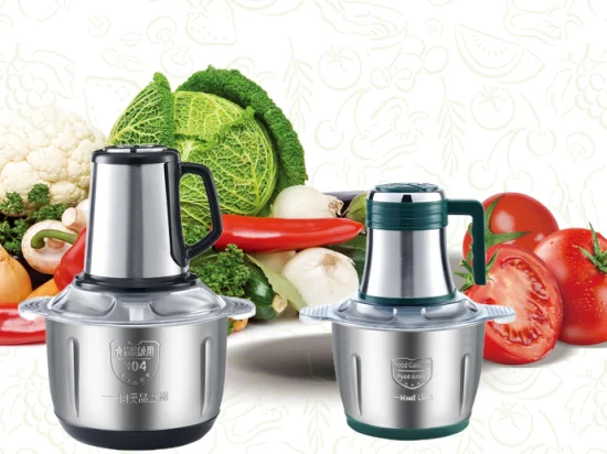 China Home Kitchen Appliance Heavy Duty 2L 3L 300/400W Plastic Power/Electric Meat Grinder Machine Mini Vegetable Chopper Price for Food/Onion/Garlic