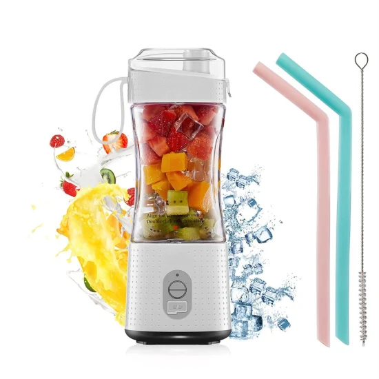 Electric 6 Blade Fruit Mixer Smoothie Blender Portable Blender Bottle 4000amh Battery Power Personal Portable Juicer